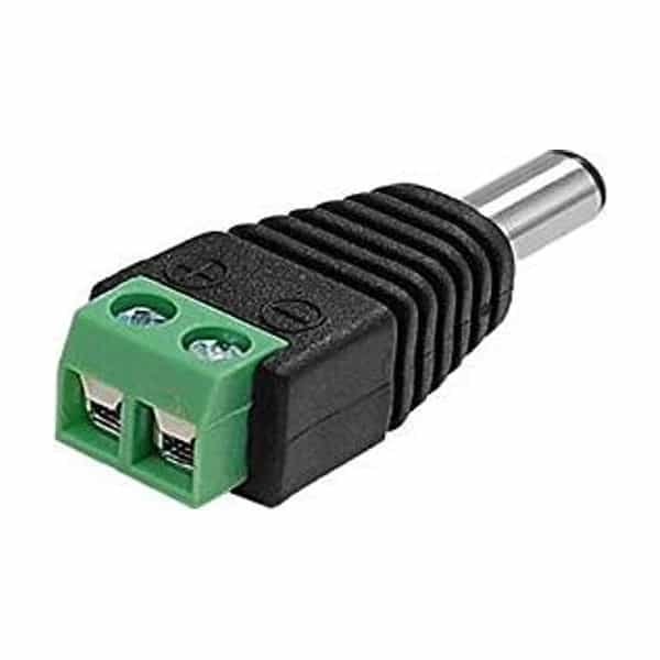 Cctv conector Jack macho a tornillo para alimentación