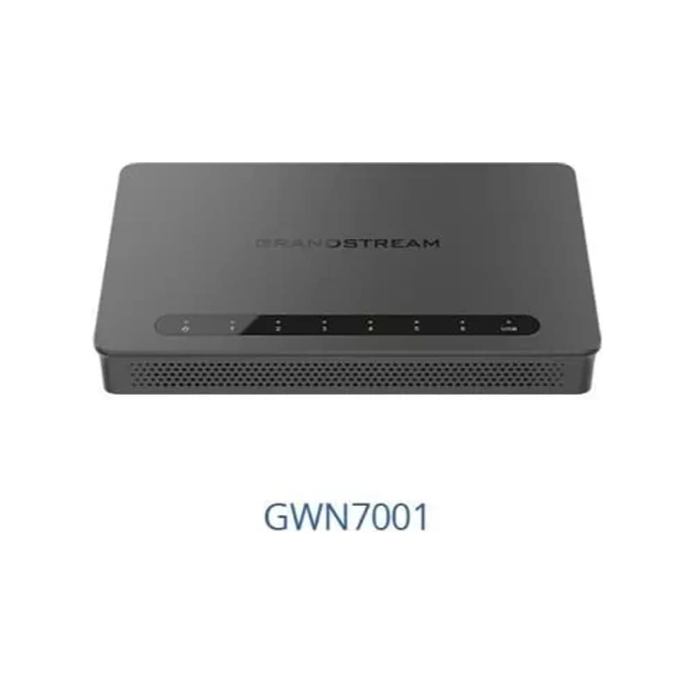 Router Multi-WAN Grandstream GWN7001 6 puertos Gigabit con firewall y 50 túneles VPN 1 USB