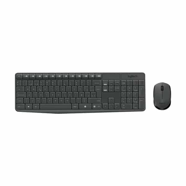 Combo Teclado y Mouse Inalámbrico Logitech MK235 Negro