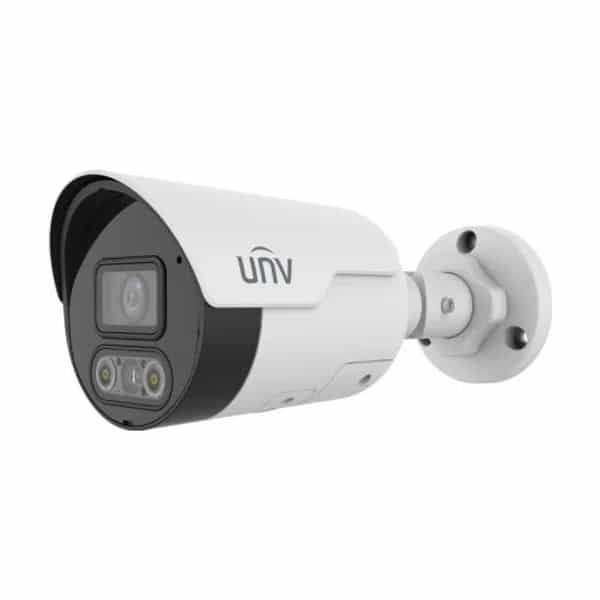 Cámara IP bullet Uniview Easy 4MP ColorHunter Dual Light IPC2124LE-ADF28KMC-DL