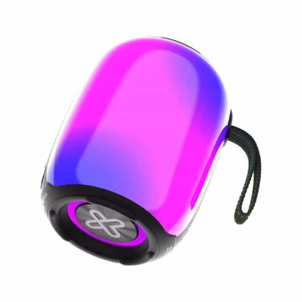 Parlante portátil Klip Xtreme Zoundfire Bluetooth luces LED RGB 16 horas 12W IPX6 KBS-250BK