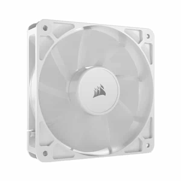 Ventilador para gabinete Corsair RS120 120 mm PWM blanco, pack x1 CO-9050192-WW