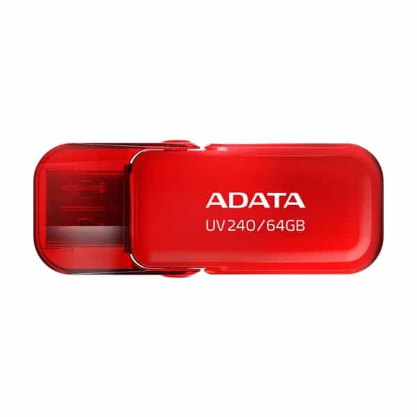 Pen Drive ADATA UV240 64GB USB 2.0 RED