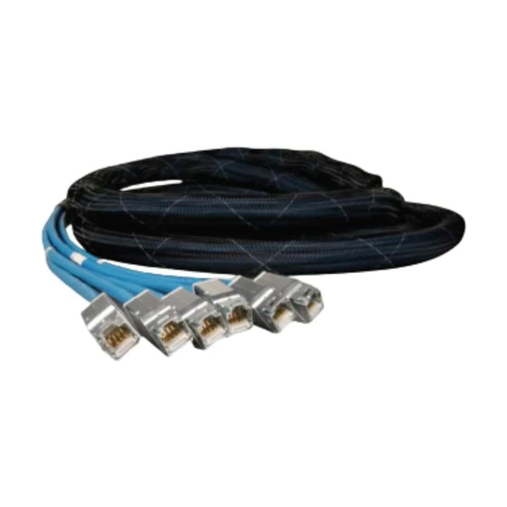 Cable troncal de cobre Siemon Cat 6A F/UTP 6 ramas ZMAX Hybrid violeta LSOH 12m TELD8E-H1H1012M