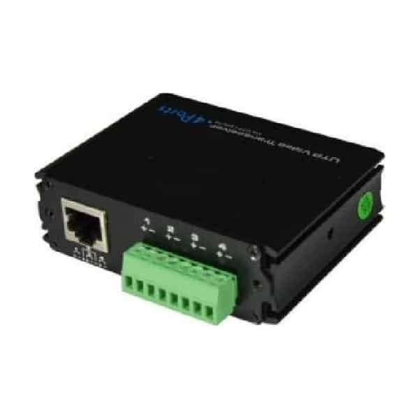Balun pasivo HD de 4 canales dLux N104P-HD con bornera o RJ-45