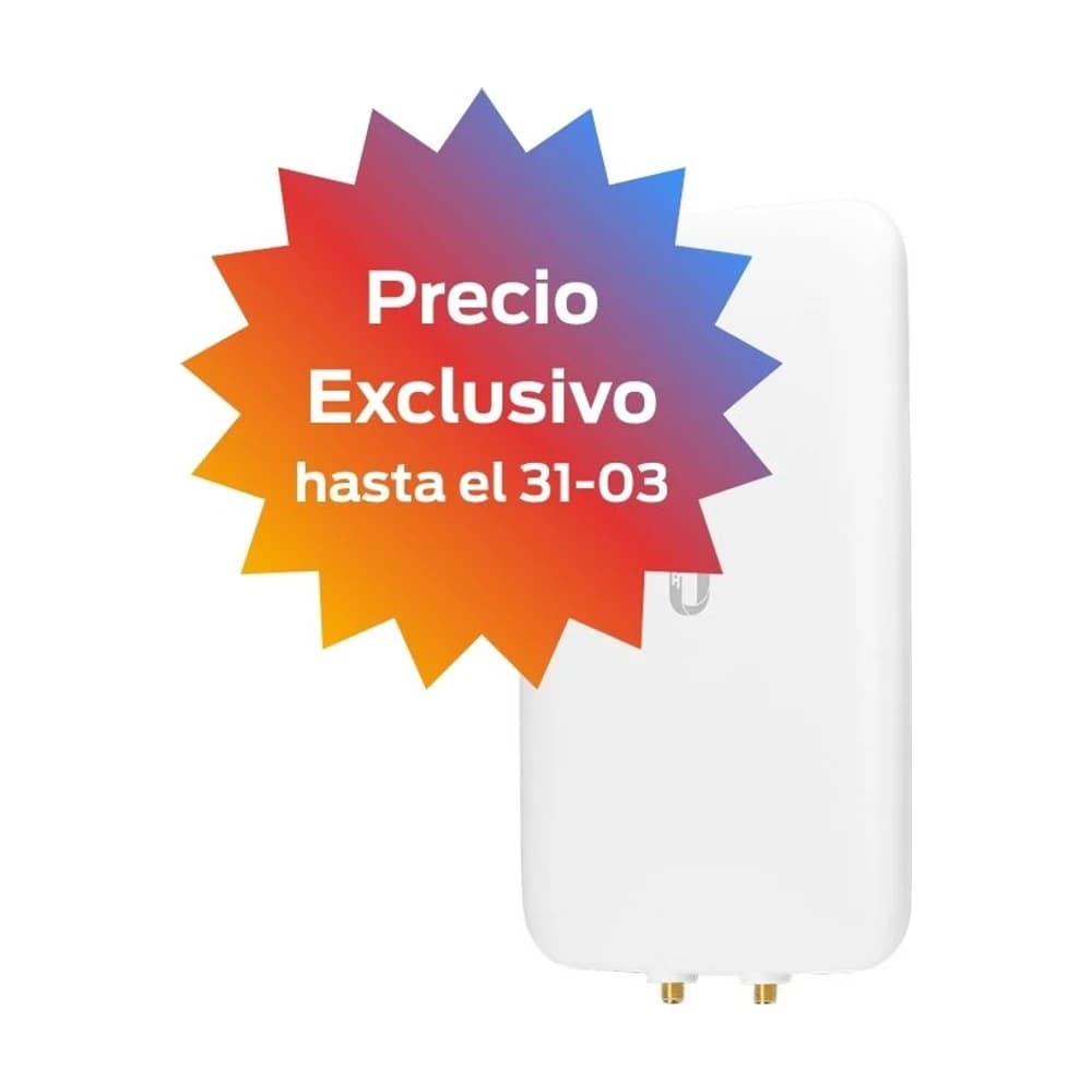 Antena direccional Mesh Ubiquiti doble banda alta eficiencia UMA-D
