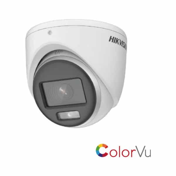 Cámara turret Turbo HD ColorVu Hikvision DS-2CE70DF0T-MF 2MP 2.8mm