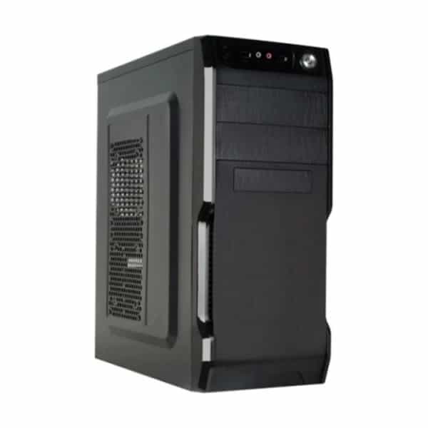 Gabinete CROMAX 2801 Kit Teclado Mouse Mid Tower con Fuente 600W Black