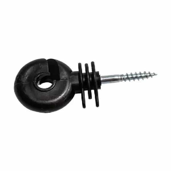 Aislador tipo aro con tornillo dLux para cercos eléctricos DL-ARO