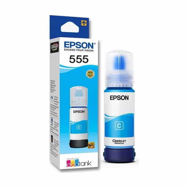 Botella Epson T555220-AL Cyan para L8160/L8180