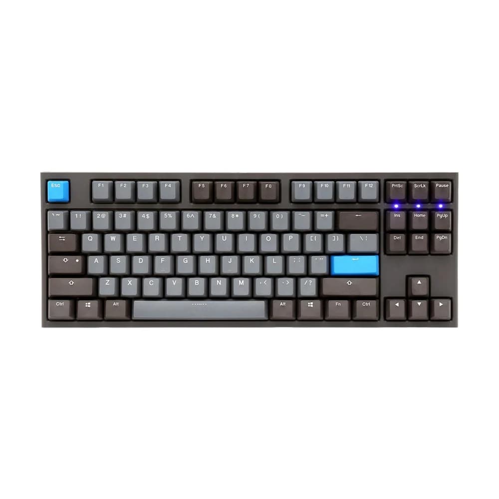 Teclado mecánico Ducky One 2 TKL Skyline teclas gris oscuro interruptor marrón inglés PBT sin LED