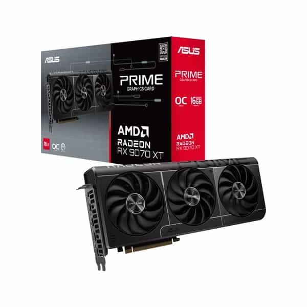 Placa de Video ASUS AMD Radeon PRIME RX9070XT O16G