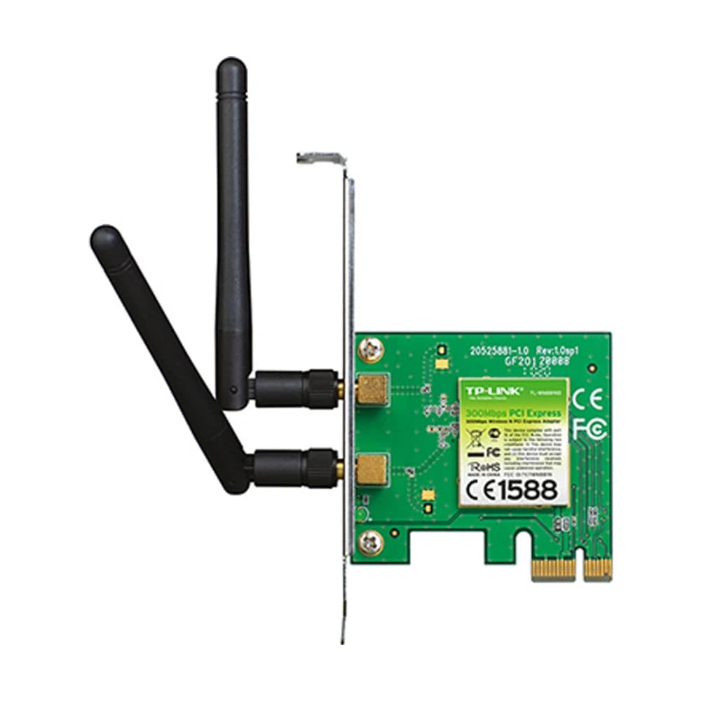 Placa de red inalámbrica PCI-E TP-Link TL-WN881ND 11n 300Mbps 2 antenas 2dBi