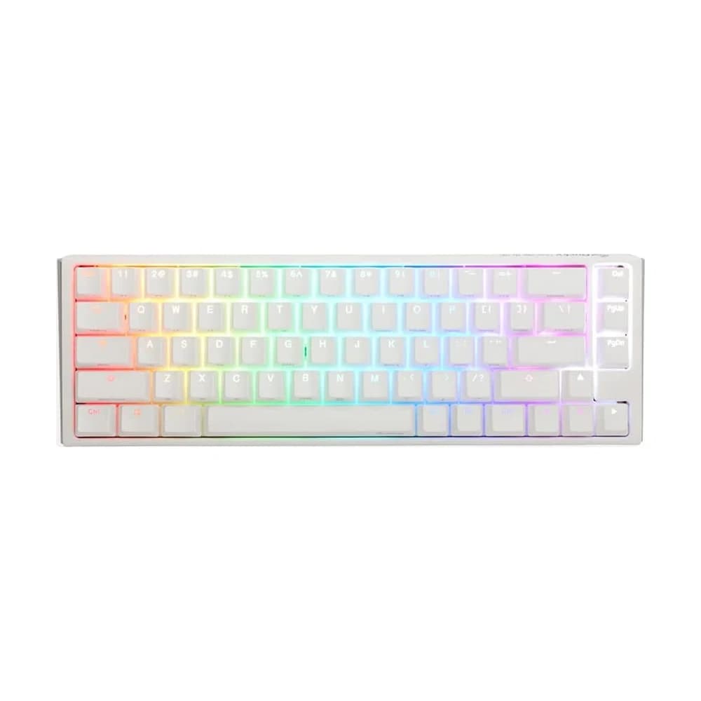 Teclado mecánico Ducky One 3 SF teclas blancas interruptor plateado Speed inglés PBT