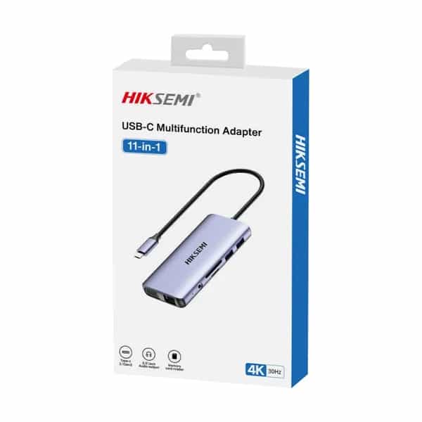 Hub Hiksemi DS11 USB-C A USBX4 HDMIX1 RJ45X1 VGAX1