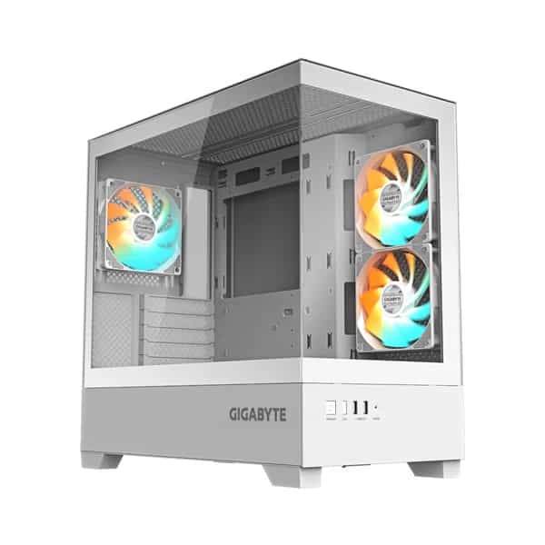 Gabinete Gamer Gigabyte C201P M-ATX White Panoramic