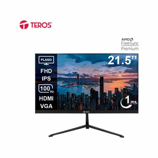 Monitor Teros TE-2128S 21.5" Plano IPS FHD (1920 x 1080) 100Hz 1ms