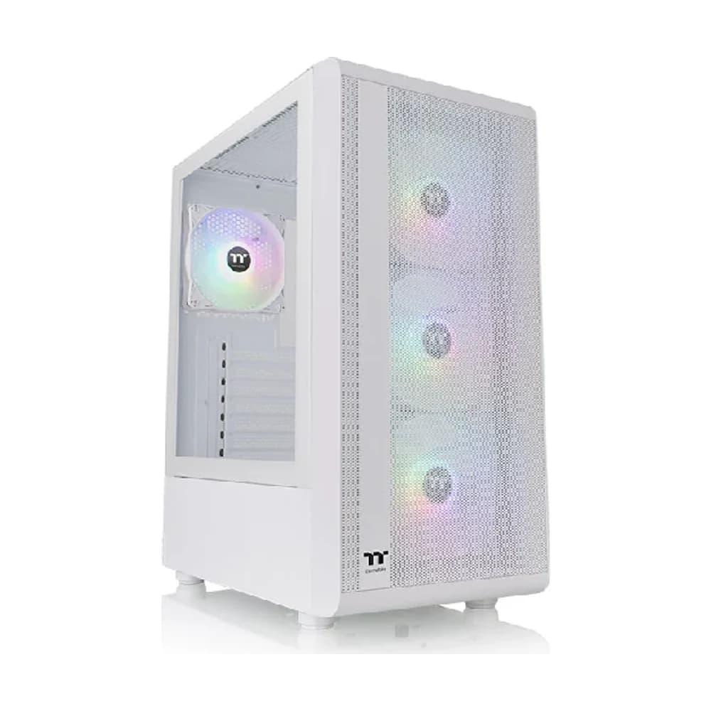 Gabinete Thermaltake S200 Plus TG ARGB Snow Mid-Tower 4 fans CA-1X2-00M6WN-01