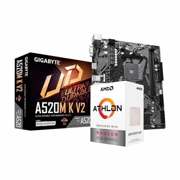 Combo de actualización Ecovision Athlon 3000G + A520M + 16 GB DDR4 + SSD 240 GB (sin gabinete)