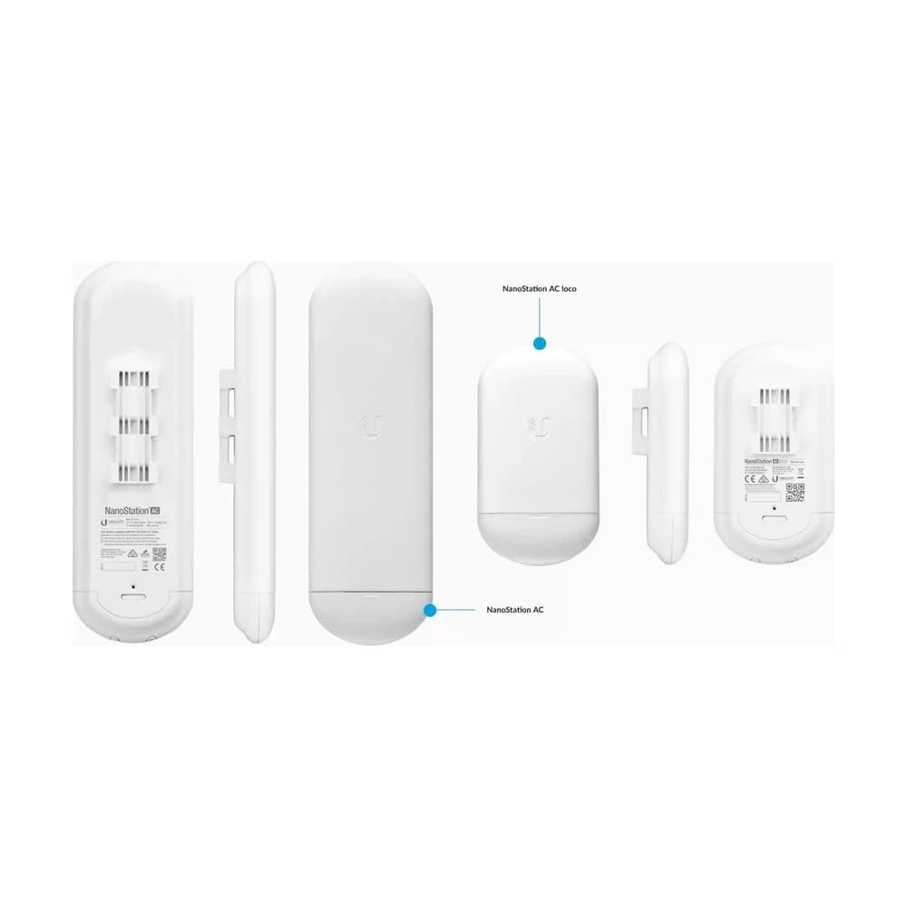 CPE Ubiquiti airMAX NanoStation AC Loco 5GHz sin fuente (POE-24-7W) LOCO5AC