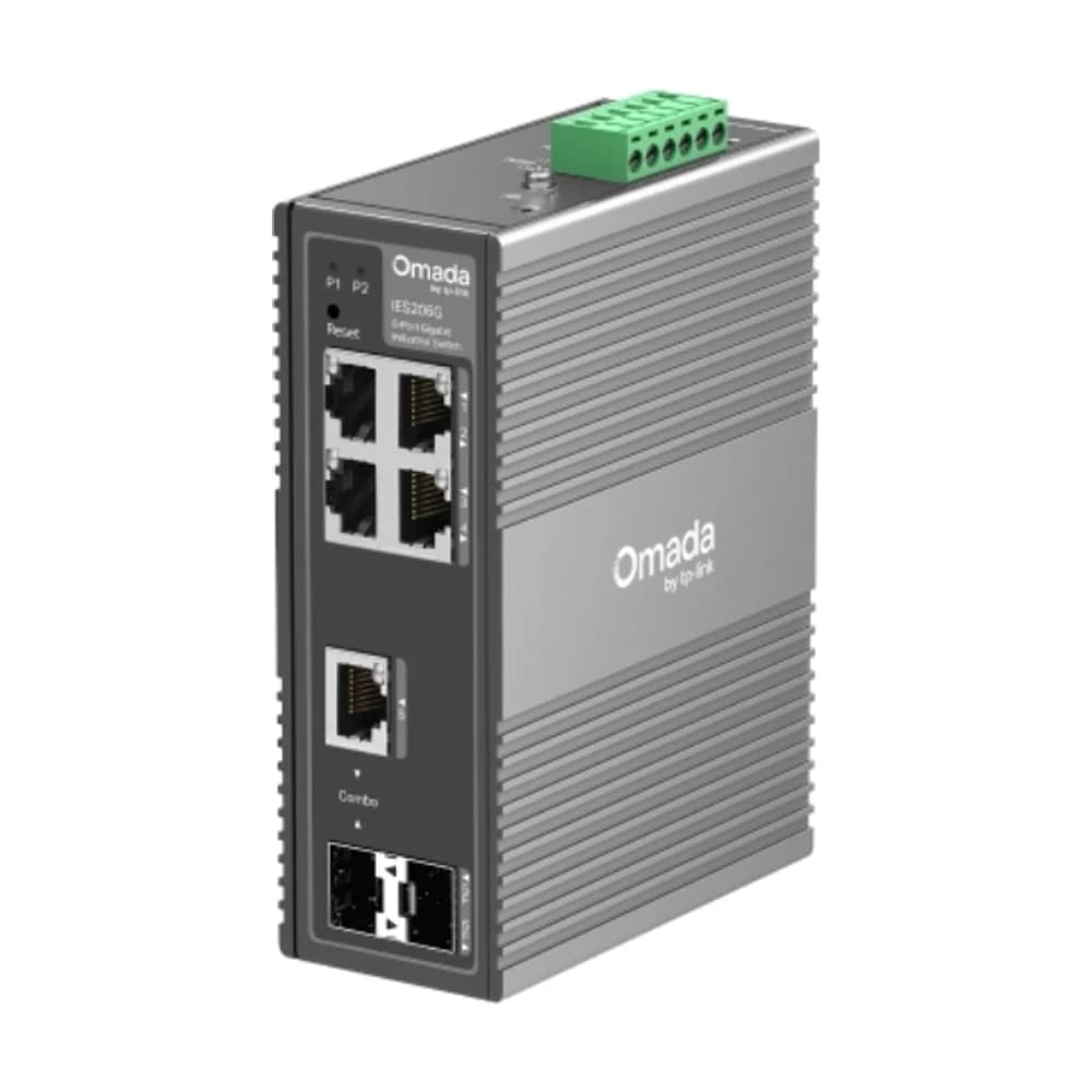 IES206G - Switch Industrial Riel Din 6Port Easy Managed Omada