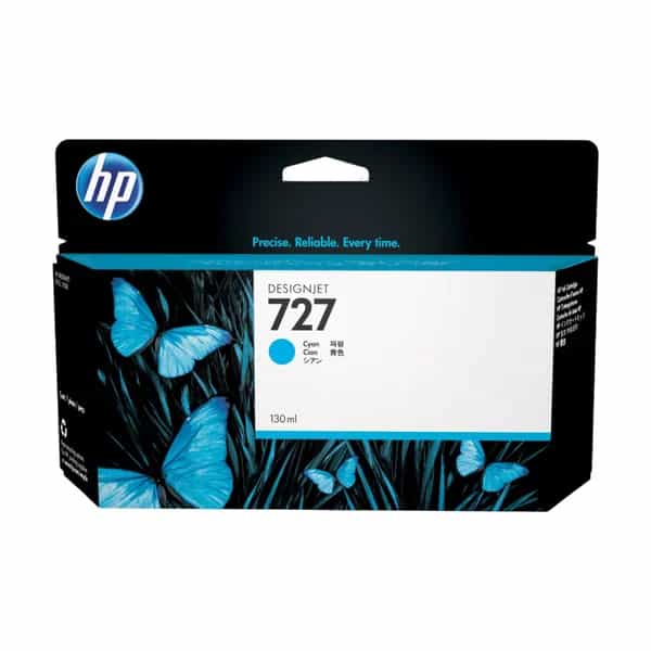 Cartucho de tinta HP 727 Cian 130 ml DesignJet B3P19A