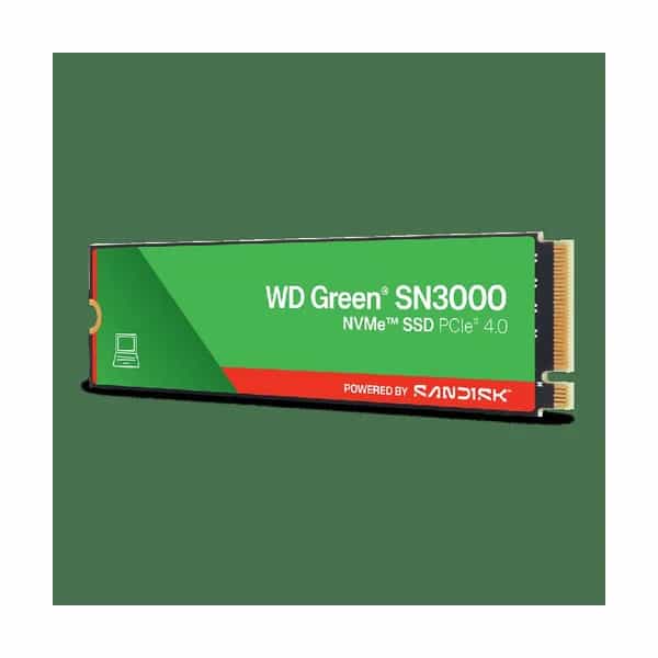 Disco sólido SSD Western Digital Green SN3000 2 TB M.2 NVMe PCIe Gen 4 WDS200T4G0E