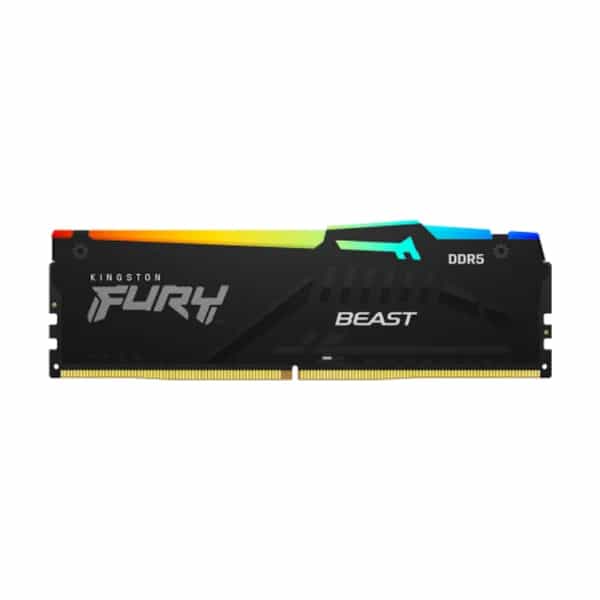 Memoria RAM Kingston 16GB DDR5 6400Mhz Fury Beast RGB para PC