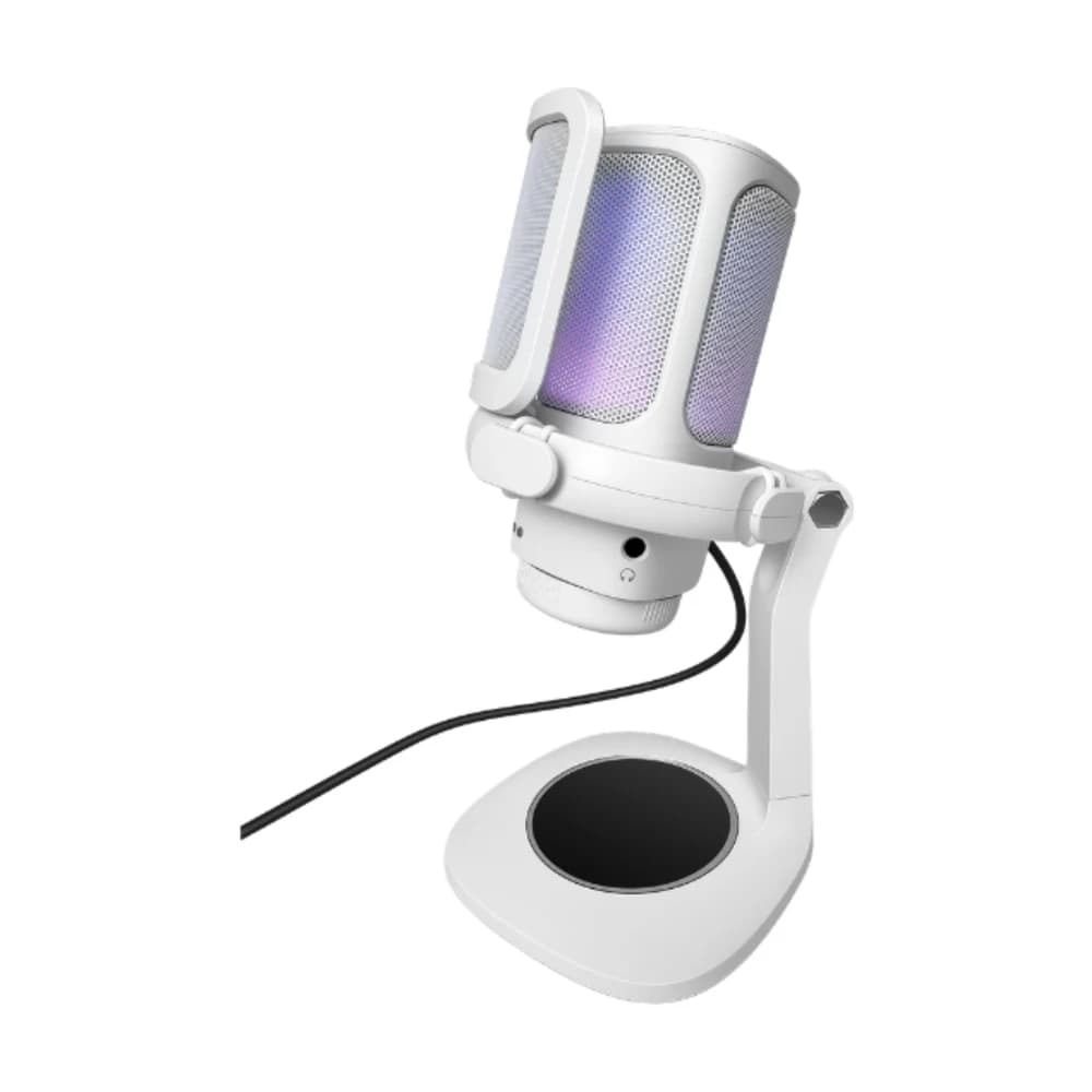 Micrófono Raptor Vox RGB USB para Streaming White