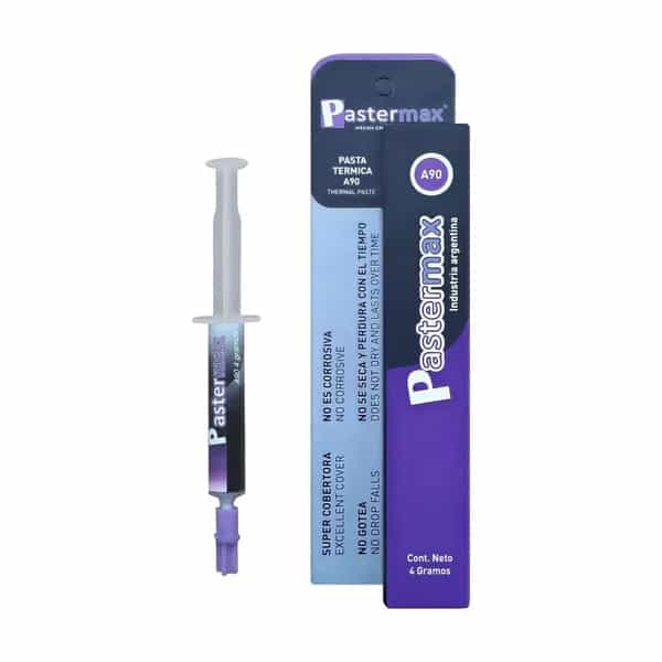 Pasta térmica Pastermax A90 grasa siliconada para CPU gris