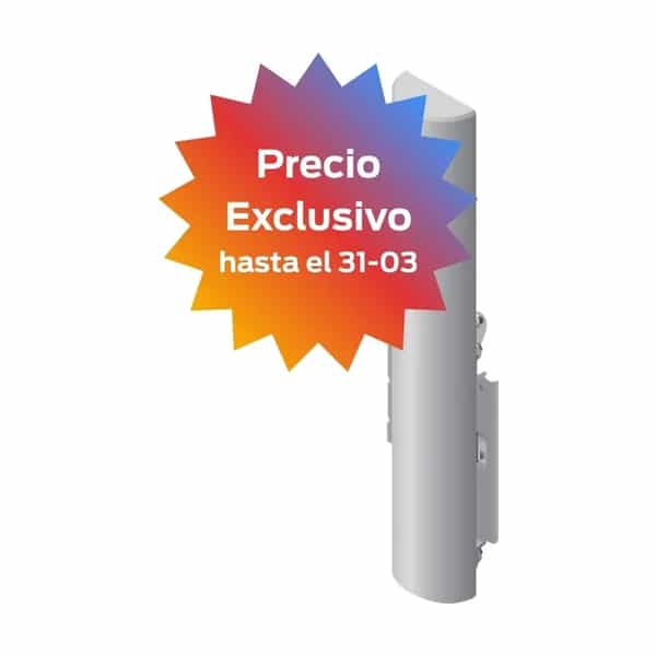 Antena Ubiquiti airMAX BaseStation 5GHz 17dBi 90° con kit Rocket AM-5G17-90
