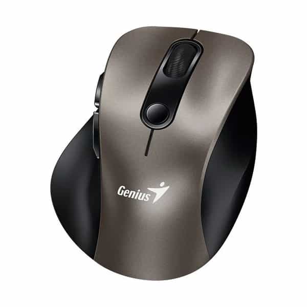 Mouse inalámbrico mini Genius Ergo 9000S 2.4GHz + Bluetooth Champagne/Titanium