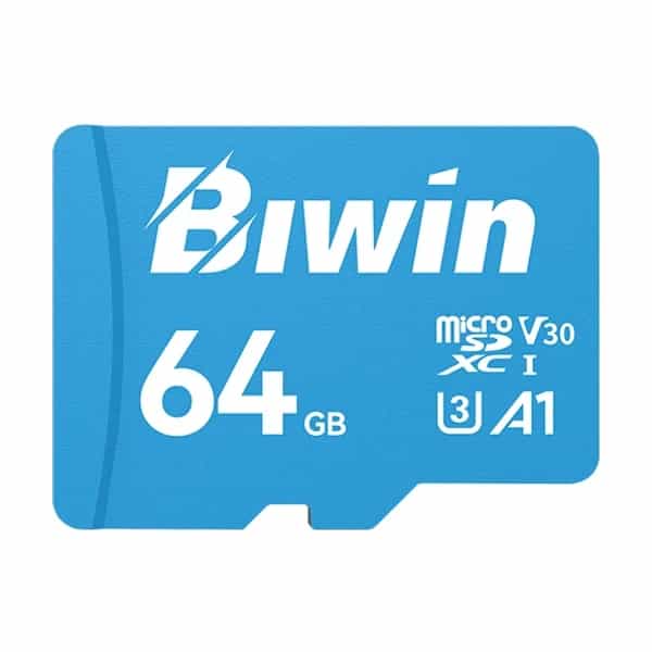 Tarjeta de Memoria Biwin MS100 64GB MicroSDXC A1 100MB/s U3 V30