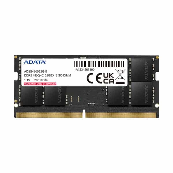 Memoria Ram SODIMM ADATA 16GB DDR5 4800MHz CL40 1
