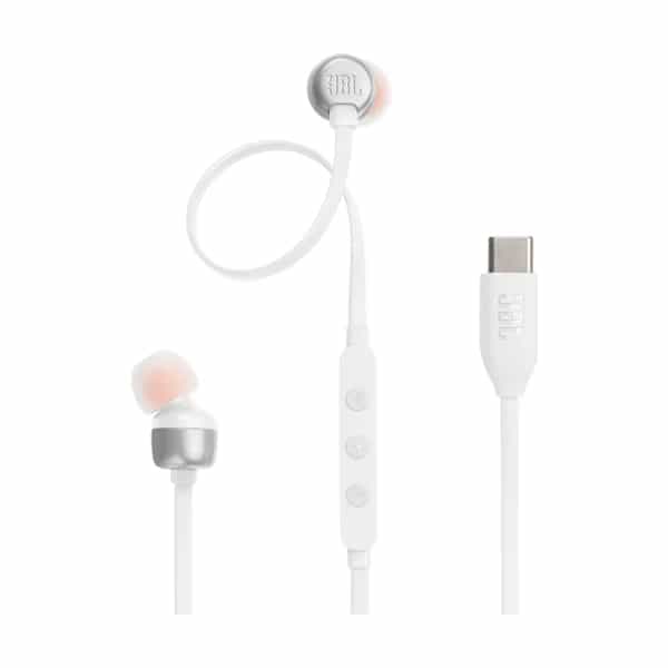 Auricular JBL T310C Cableado USB C Blanco