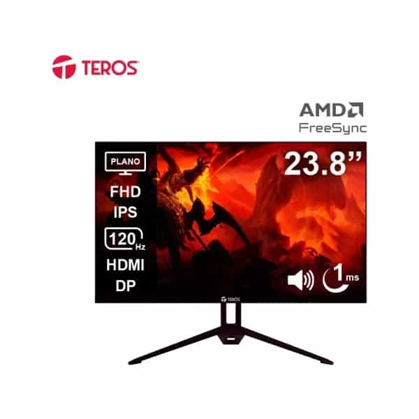 Monitor Teros TE-2415S Gaming 23.8” Plano IPS FHD (1920 x 1080) 120Hz 1ms
