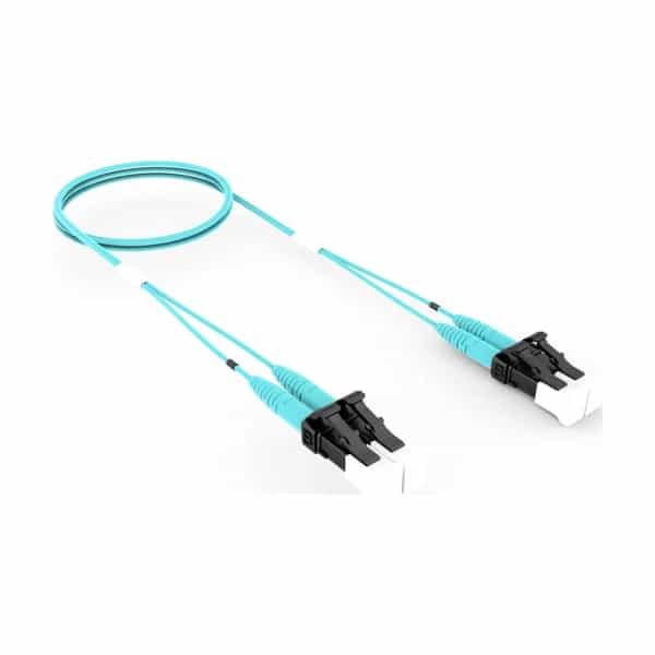 Patchcord de fibra óptica CommScope OM4 LC/LC dúplex 2 m Riser Aqua FEXLCLC42-MXF006
