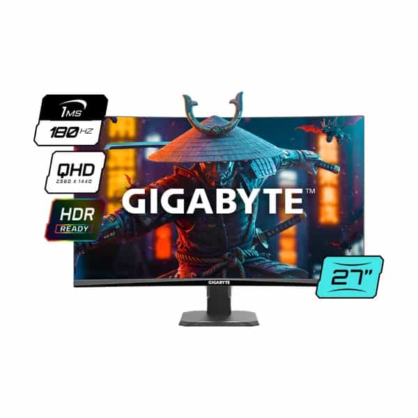 Monitor GIGABYTE 27" Edge QHD GS27QCA 180Hz 1ms