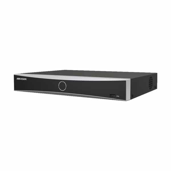NVR Hikvision AcuSense 8 canales IP PoE, HDMI 4K, reconocimiento facial