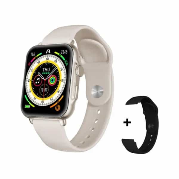 Smartwatch Argomtech S55 Astral Beige aluminio pantalla IPS 1.96" 2 correas Black y Beige
