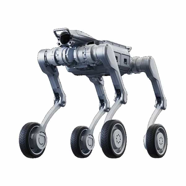 Robot cuadrúpedo industrial con ruedas Unitree A2-W Pro de inspección