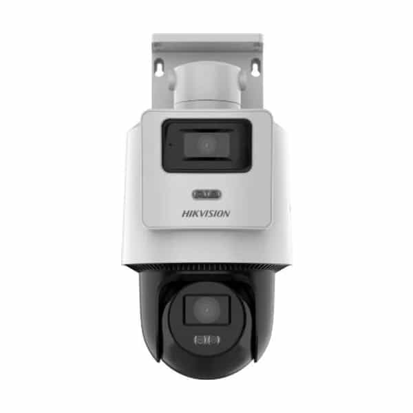 Cámara PT TandemVu Hikvision DS-2SE2C400MWG-E/14 4MP canal panorámico fijo y canal PTZ