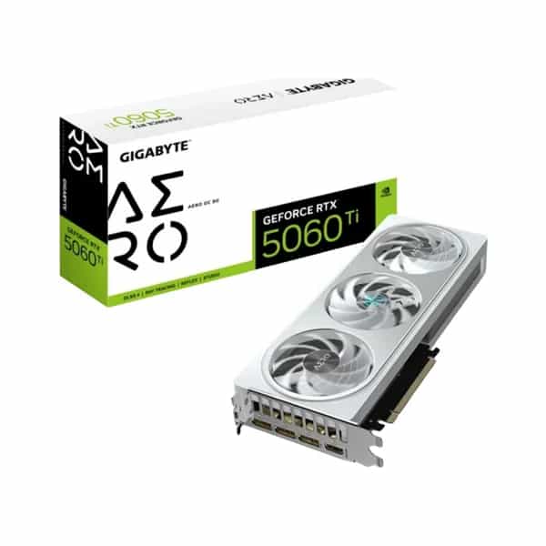 Placa de Video GIGABYTE NVIDIA GeForce RTX 5060 Ti AERO OC 8G