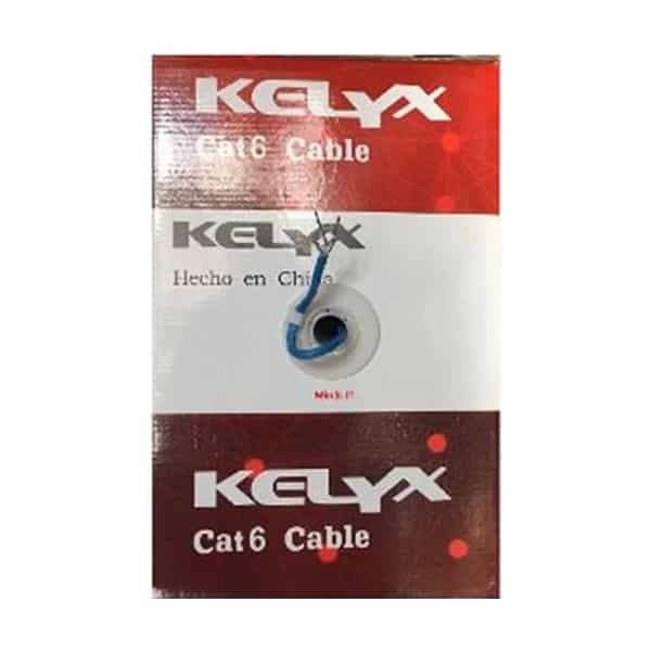 Cable UTP Kelyx Cat 6 interior rollo 305 metros CCA 23 AWG gris