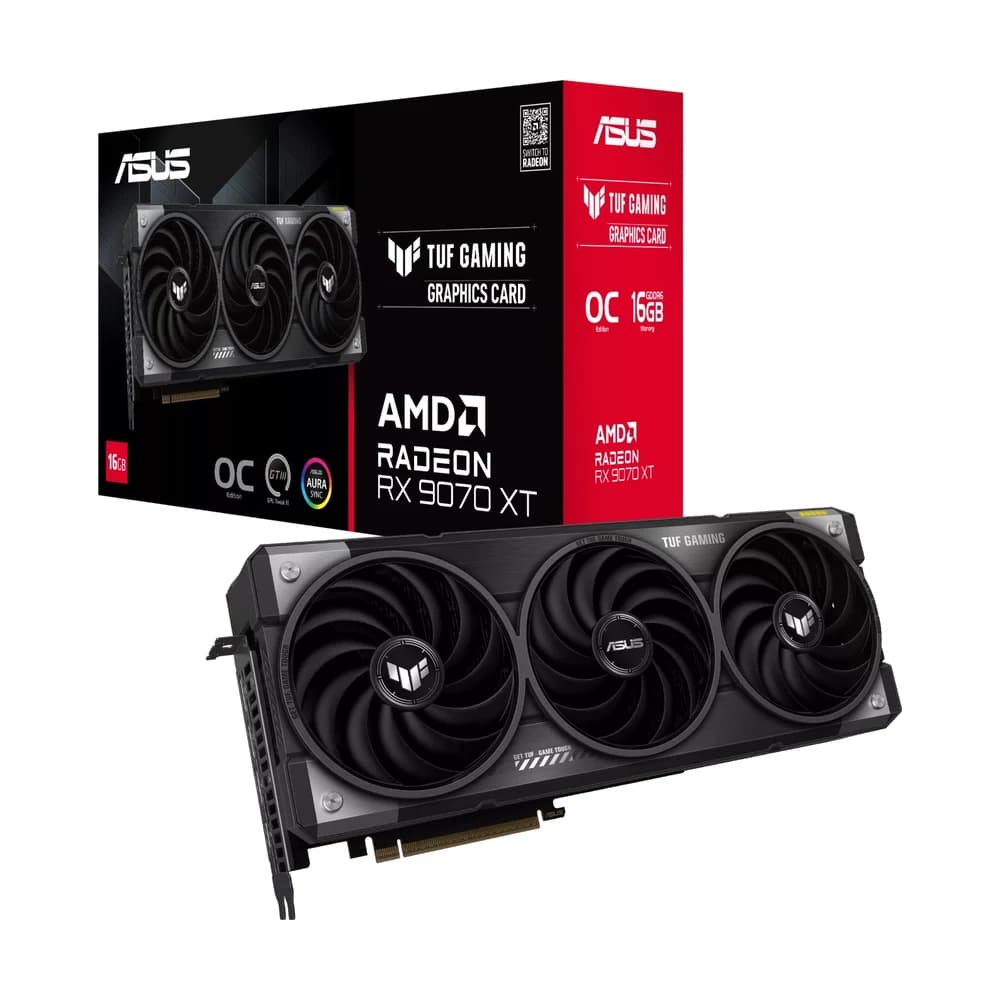 Placa de Video ASUS AMD Radeon TUF RX9070XT O16G G
