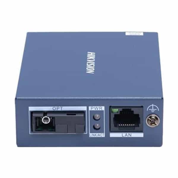 Convertidor de medios Hikvision receptor de fibra Gigabit monomodo 3km DS-3D501R-3