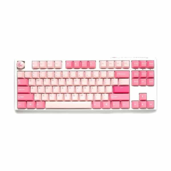 Teclado mecánico Ducky One 3 TKL Gossamer Pink Hotswap Double Shot PBT