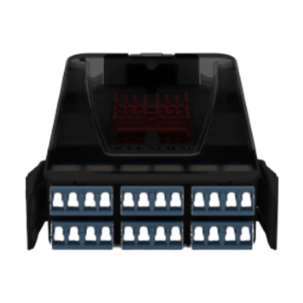 Casete de empalme Siemon LightVerse 24 fibras LC UPC shutter OS2 azul 1m LVS24-LSUALAB1A
