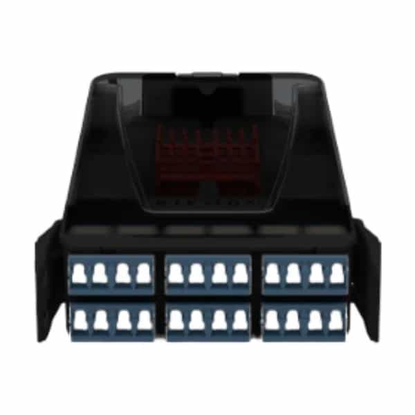 Casete de empalme Siemon LightVerse 24 fibras LC UPC shutter OS2 azul 1m LVS24-LSUALAB1A