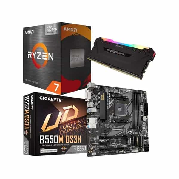Combo de actualización Ecovision Ryzen 7 5700G + A520M + 16 GB DDR4 (sin gabinete)